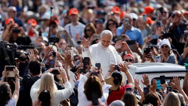 Pope Leo holds the weekly general audience at the Vatican