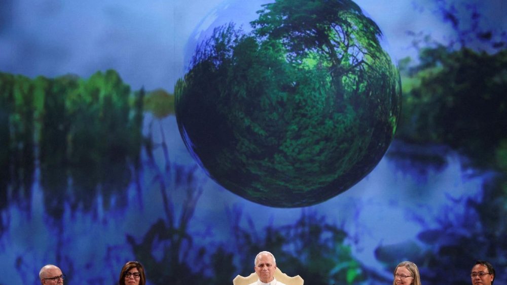 Pope Leo speaks about climate change at Vatican event with Arnold Schwarzenegger