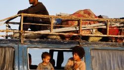 Palästinenser auf der Flucht aus Nord-Gaza  