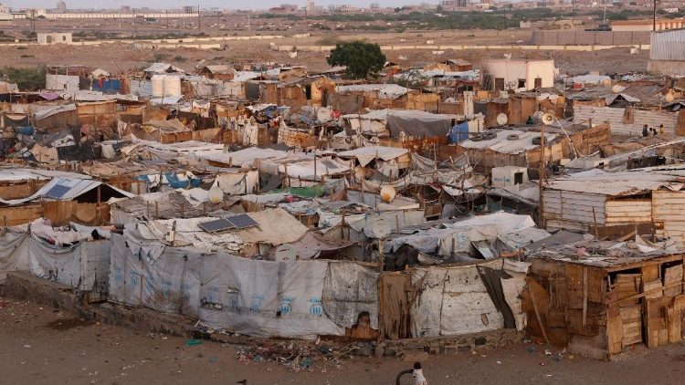 Campamentos de desplazados en Yemen