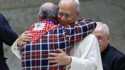 Pope Leo XIV holds an audience for the Jubilee of the Roma, Sinti and Travelling Peoples in Paul VI Hall at the Vatican
