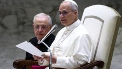 अपनी धर्मशिक्षा देते संत पापा लियो 14वें 