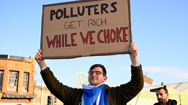 Climate activists in Belém