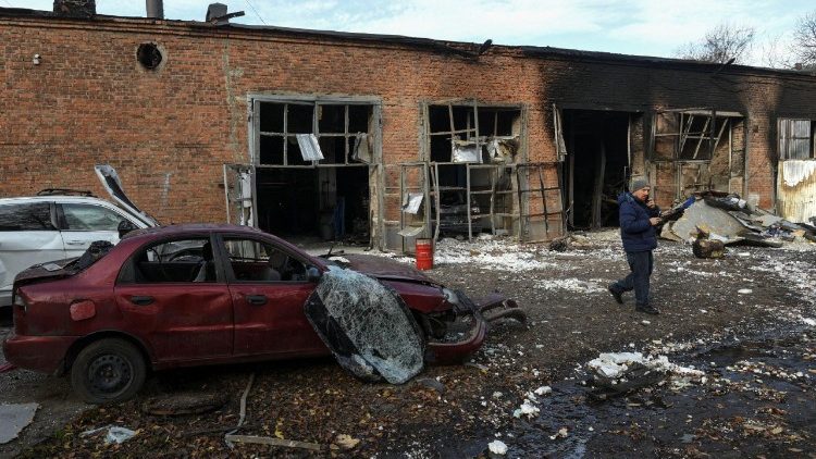 Le conseguenze di un attacco con droni russi a Dnipro