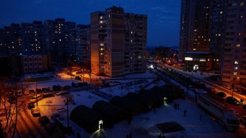 कीव में बिजली गुल