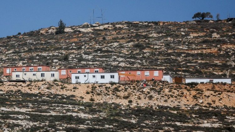 A new Israeli settlement near the town of Turmus Aya, in the Israeli occupied West Bank