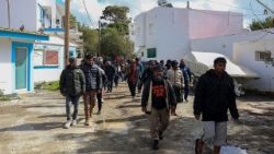 Migranten am 21. Februar auf der griechischen Insel Kreta