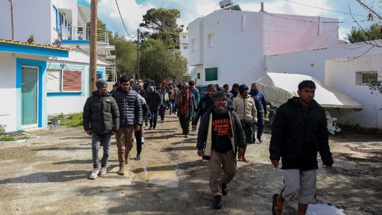 Migranten am 21. Februar auf der griechischen Insel Kreta