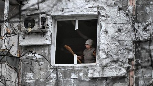 Aftermath of a Russian drone attack in Zaporizhzhia