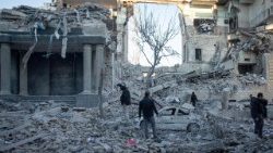 Aftermath of an Israel-U.S. strike on a police station in Tehran