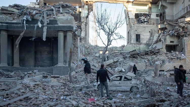 Aftermath of an Israel-U.S. strike on a police station in Tehran
