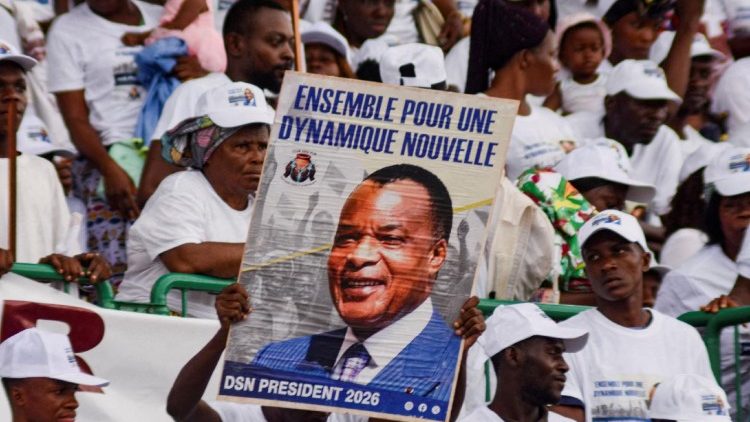 Soutiens du président sortant Denis Sassou-Nguesso
