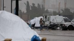 Deslocados internos libaneses montam tendas em Beirute para fugir da violência da guerra