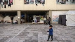 Школа ў Бейруце, ператвораная ў прытулак для бежанцаў