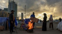 Profughi libanese accampati a Beirut