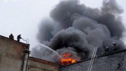 Le conseguenze di un attacco di droni russi a Lutsk