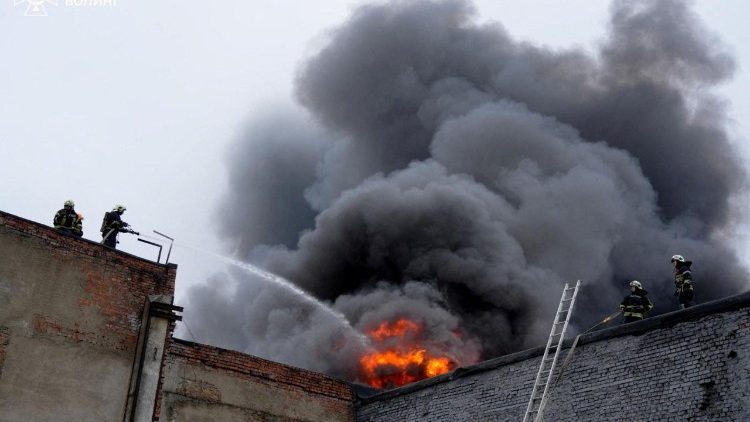 Le conseguenze di un attacco di droni russi a Lutsk