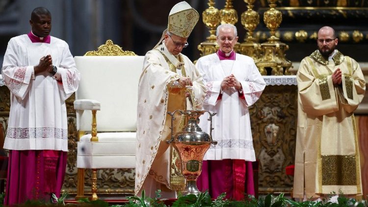 Леў XIV падчас асвячэння алеяў