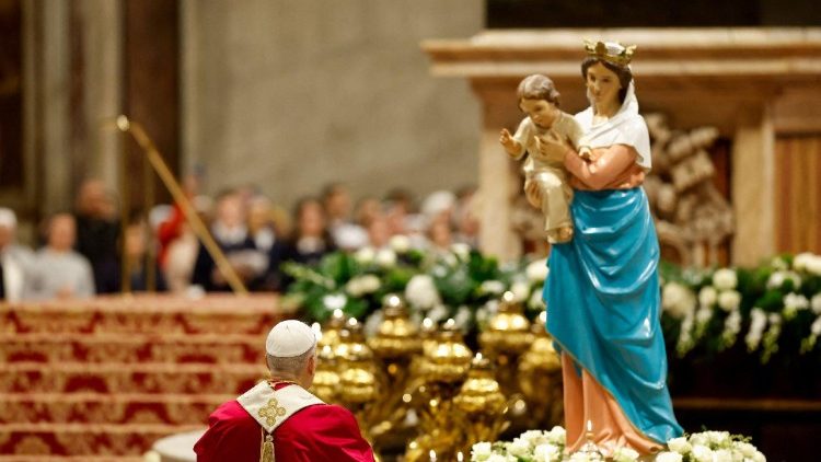 Pope Leo XIV presides over a Prayer Vigil and Rosary for Peace, in Saint Peter's Basilica at the Vatican