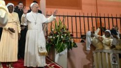 FILE PHOTO: Pope Leo XIV visits Cameroon