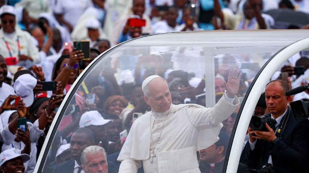 Папа падчас святой Імшы ў Кіламбе