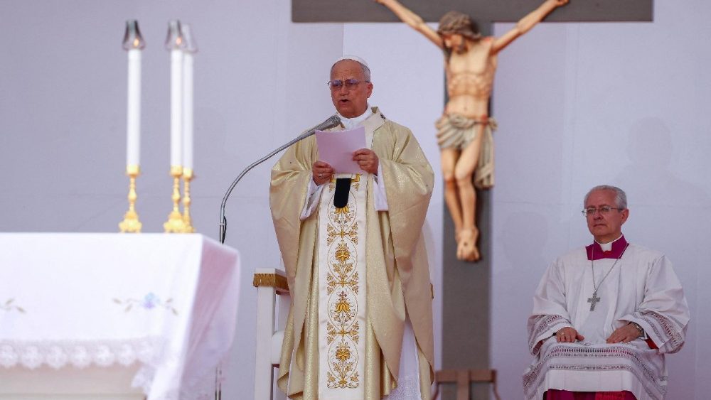 Папа падчас святой Імшы ў Кіламбе