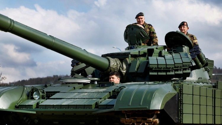 Un carro armato della Nato