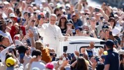 Pope Leo XIV holds weekly general audience in Saint Peter's Square at the Vatican