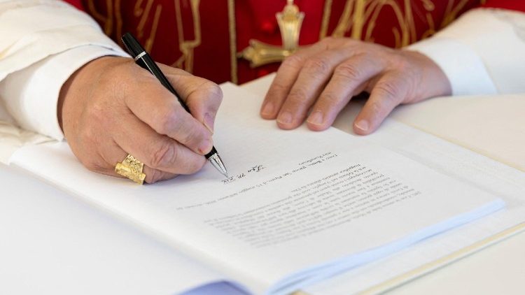 Signature de Magnifica Humanitas 