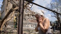 Gli effetti della guerra, dopo un attacco a Kramatorsk
