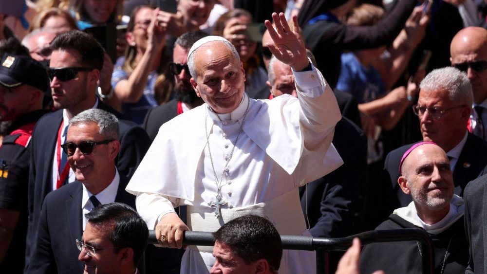 Papa Leon al XIV-lea la Abația "Fecioara Maria din Montserrat", din regiunea spaniolă Catalonia, miercuri, 10 iunie a.c.