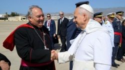 Bischof José Mazuelos begrüßte Papst Leo XIV. auf den Kanarischen Inseln