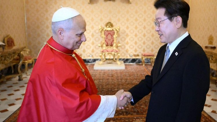 A koreai elnök és a Szentatya találkozása