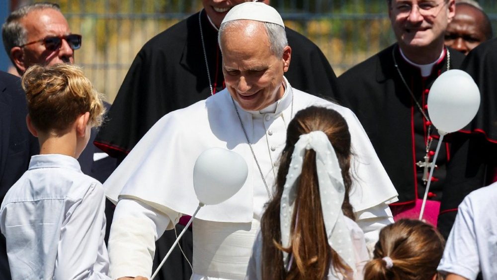 Pope Leo XIV visits Pavia shrine of St. Augustine