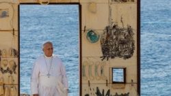 Pope Leo visits the Italian island of Lampedusa