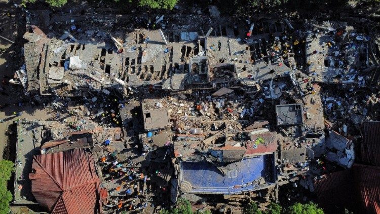 Un drone mostra la situazione a Cali, Colombia