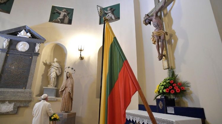 Popiežius Pranciškus Vilniaus katedroje 2018 m.