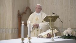 Pope Francis at the Casa Santa Marta