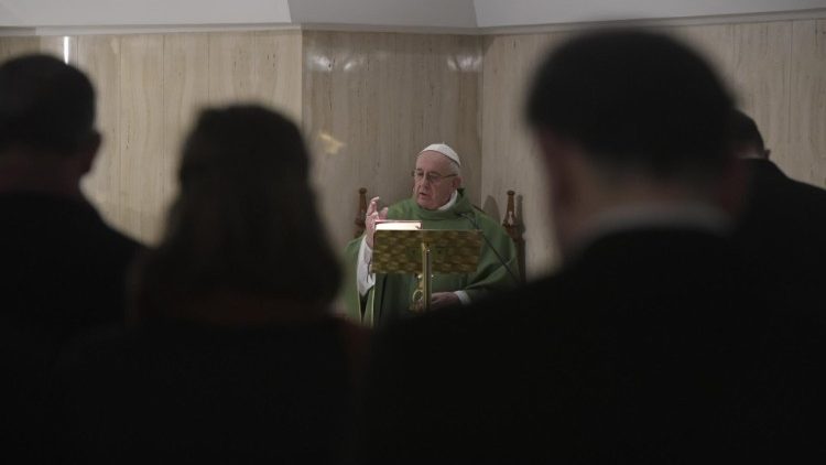 Papstmesse in Santa Marta