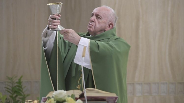 Papa Francesco alla Messa a Santa Marta