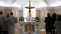 Papa Francesco alla Messa a Casa Santa Marta