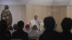 Papst Franziskus bei der Morgenmesse in der Casa Santa Marta