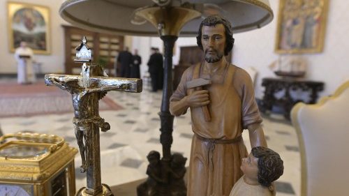 Pope Francis entrusts war-torn Ukraine and Holy Land to St. Joseph