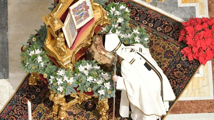 El Papa durante la Misa de Navidad (Foto de archivo)