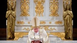 Кардынал Купт Кох падчас Нешпараў на заканчэнне Тыдня малітваў аб еднасці хрысціян