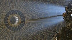 Coupole de la basilique Saint-Pierre, lors de la solennité des saints Pierre et Paul, le 29 juin 2021. 