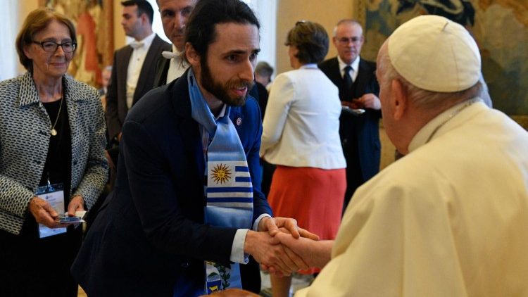 Pope Francis meets with members of Francophone Catholic Communities in the World