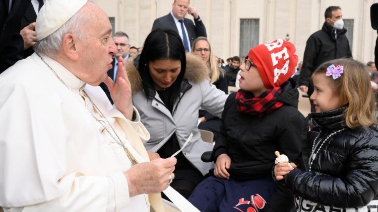 Paolo e Maria Rosa con Papa Francesco