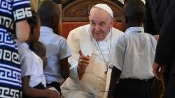 2023.02.01 Viaggio Apostolico nella Repubblica Democratica del Congo e in Sud Sudan - Incontro con i Rappresentanti di alcune Opere caritative
