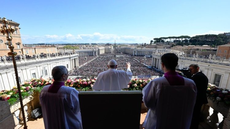 Välsignelsen till staden och världen, Urbi et orbi, Påskdagen den 9 april 2023